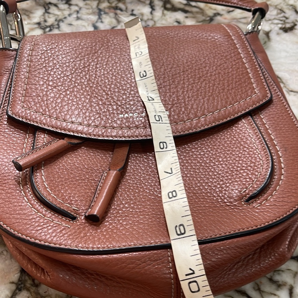 Marc Jacobs Brown Leather Crossbody Saddle Bag - Picture 10 of 11